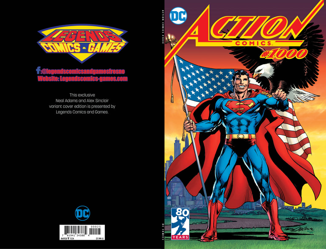 DC Action Comics #1000 Neal Adams/Legends Comics and Games Exclusive Variant