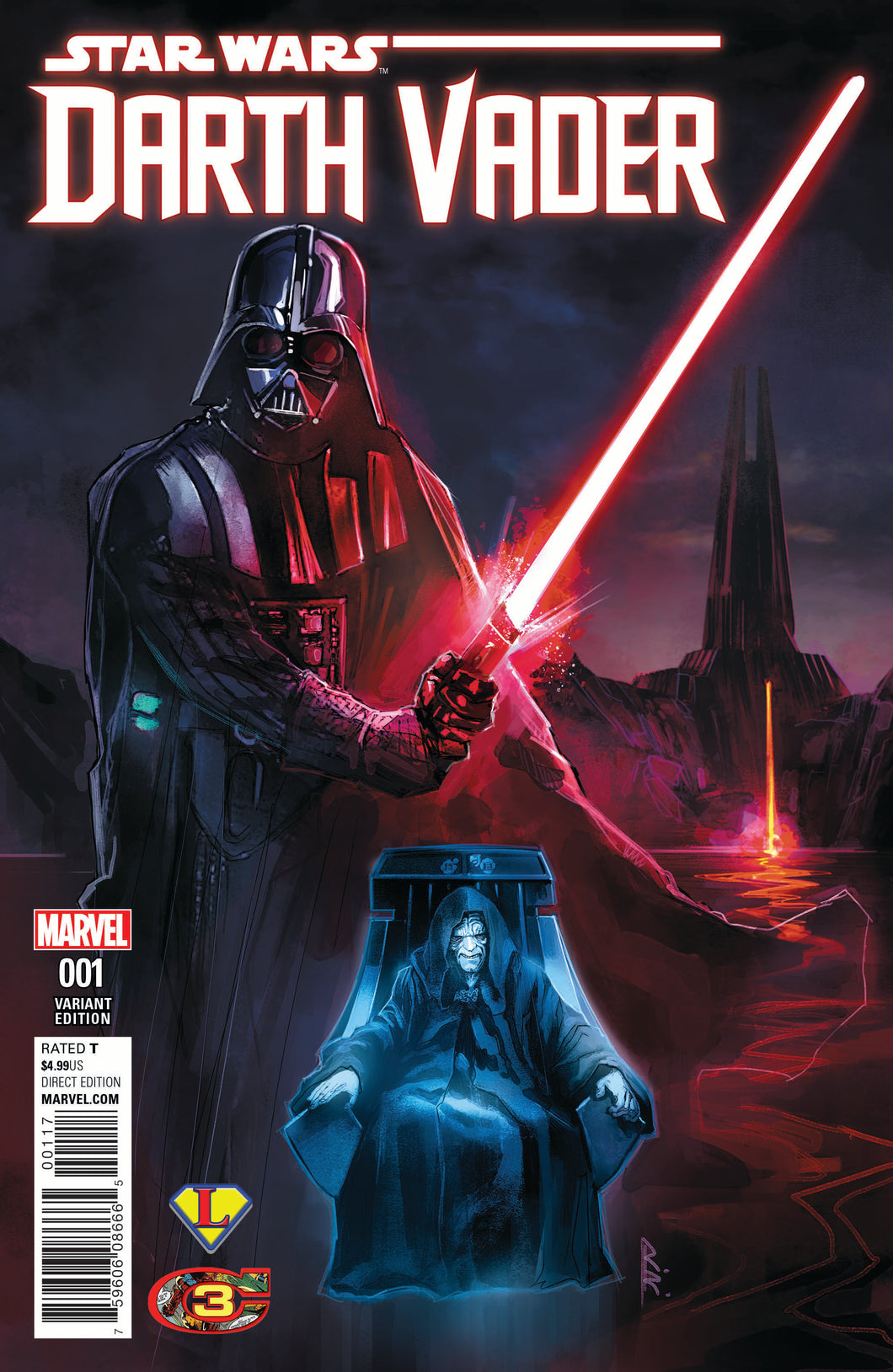 Star Wars Darth Vader 2017 #1 Rod Reis/Legends Comics and Games Variant