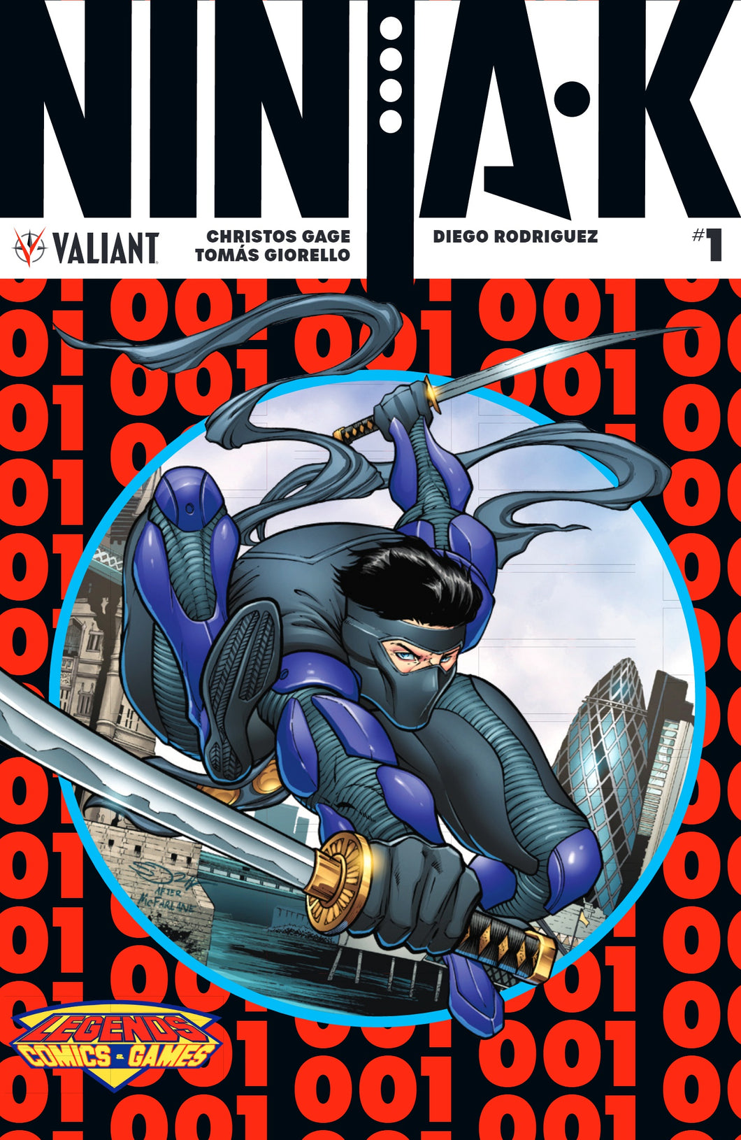 Valiant Ninja-K #1 Sorah Suhng/Legends Comics and Games Exclusive Variant